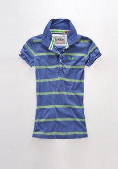 Supervet gestreepte polo