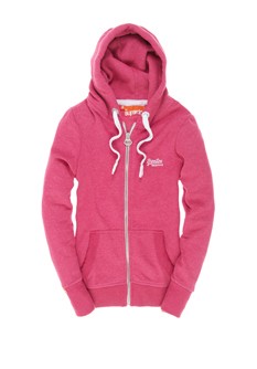 Orange Label Zip Hood
