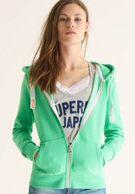 Orange Label Zip Hoodie