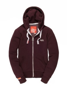 Orange Label Zip Hood