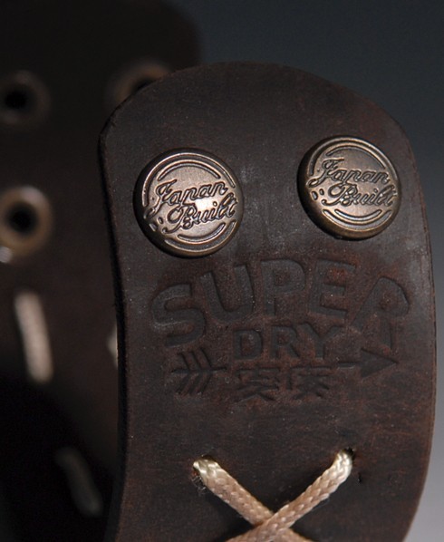 Superdry Leather Weave cuff