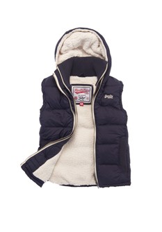 Leichte Polar Weste mit Kapuze