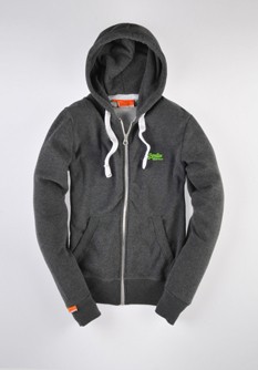 Orange Label Zip Hood