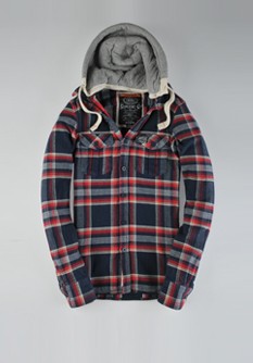 Chemise à capuche Lumberjack