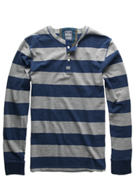 Kraagloos Hoopstripe shirt