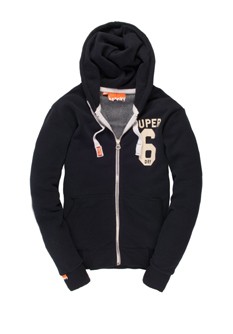 Big Number hoodie met rits