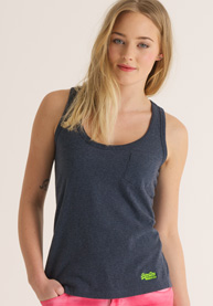 Embroidered Pocket Tank