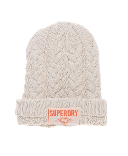 Superdry oversized cable beanie
