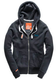 Orange Label Zip Hoodie
