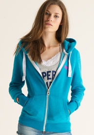 Orange Label Zip Hoodie
