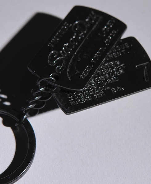 Superdry Mandarin Dog Tag Keyring