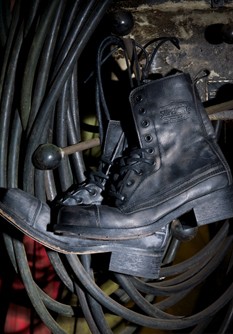 Leather Hobnail boot