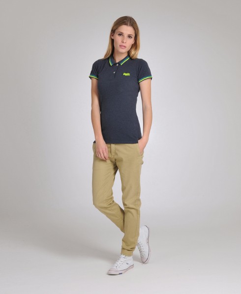 Superdry Polo col en pointe