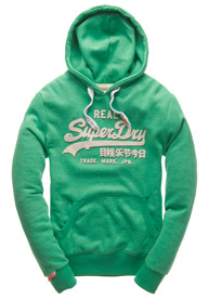 Vintage hoodie met logo