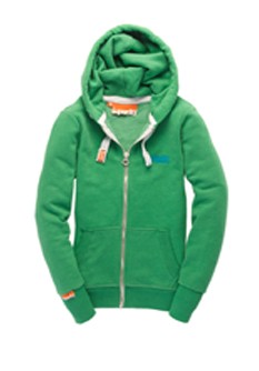 Orange Label Zip Hood