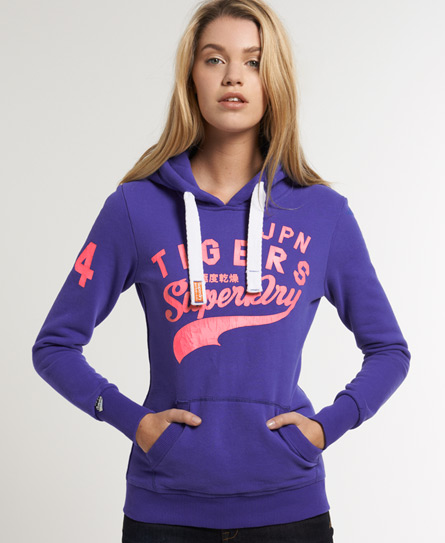 blue superdry hoodie womens