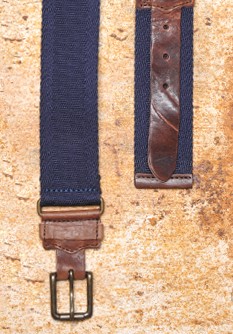 Ceinture en cuir et sangle