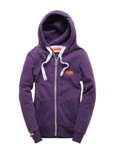 Orange Label Zip Hood