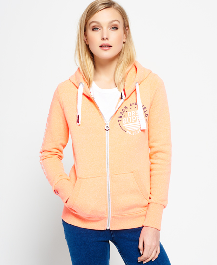 Superdry Sweat zippé à capuche Track & Field