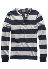 Hoopstripe Grandad Top