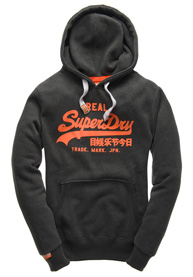 Vintage hoodie met logo