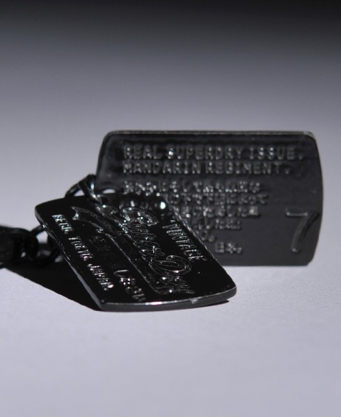 Superdry Mandarin Dog Tag Keyring