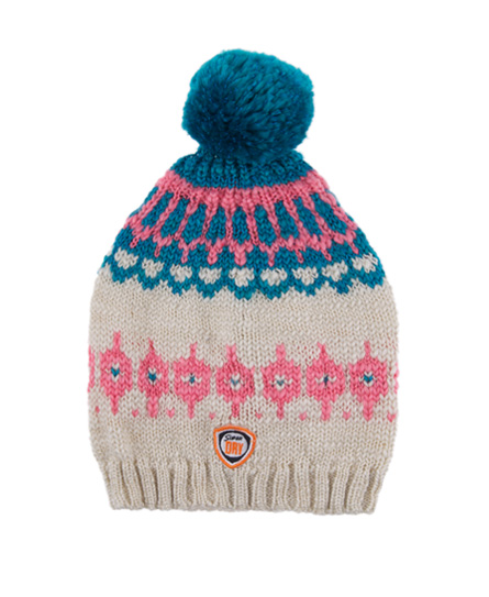Superdry Whistler Pink Bobble Hat