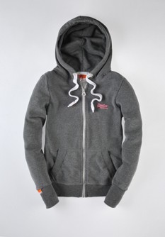Orange Label Zip Hood