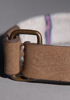 Cotton Wrap Leather bracelet