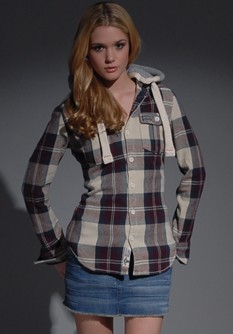 Chemise à capuche Lumberjack