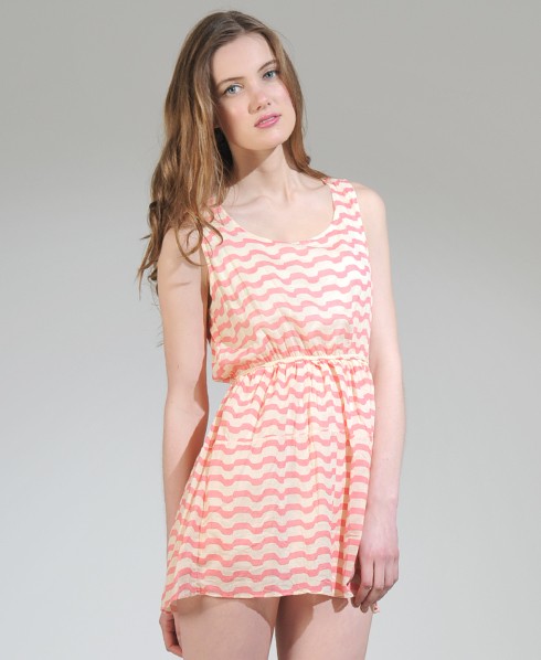 Shikha Zebra Stripe Dress