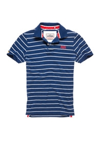 single stripe polo