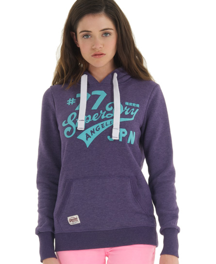 purple superdry hoodie