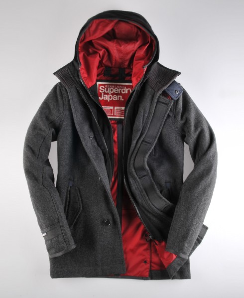 Superdry Premier Pea Trench Coat