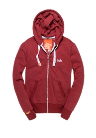 Orange Label hoodie met rits