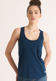 Embroidered Pocket Tank