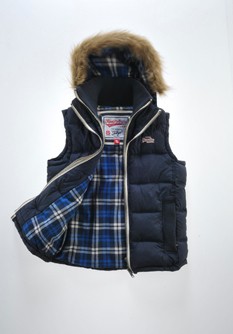 Fur Hooded Lite Gilet