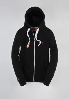 Orange Label Zip Hood
