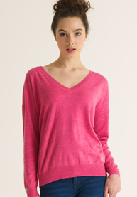 Oversized Icarus trui met V-hals