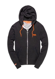 Fluro hoodie met trekkoord
