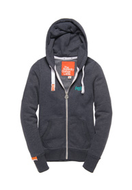 Orange Label Zip Hoodie