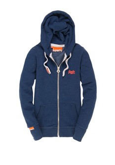 Orange Label Zip Hood