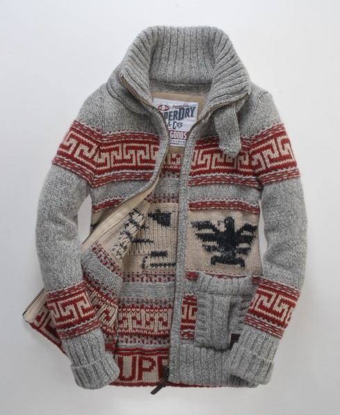 Superdry Big Zip Buffalo Knit