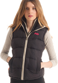 Lichte Polar bodywarmer met capuchon