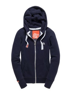 Orange Label Zip Hoodie