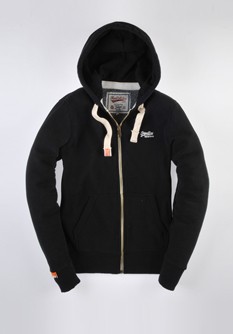 Orange Label Zip Hood