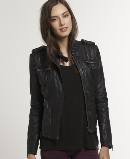 superdry leather jacket womens sale | Risk Scout Network