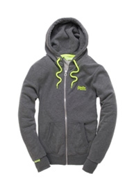 Pop Colour hoodie met rits