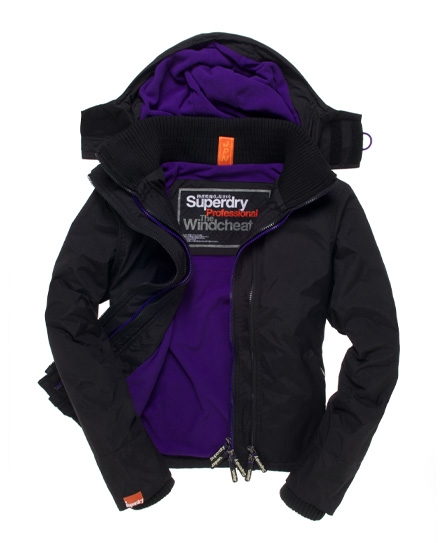 superdry coat purple