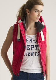 Patrol bodywarmer met capuchon
